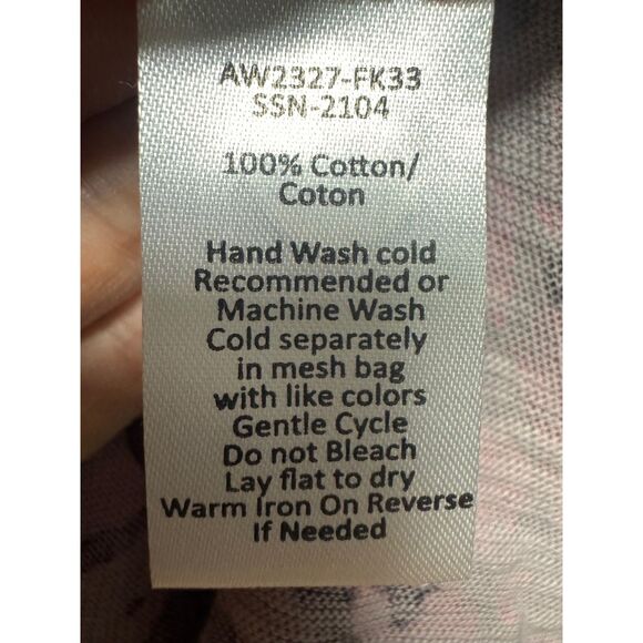 ATM Slub Jersey Long Sleeve Destroyed A-Line Dress Rose Quartz Leopard Print - Picture 9 of 9